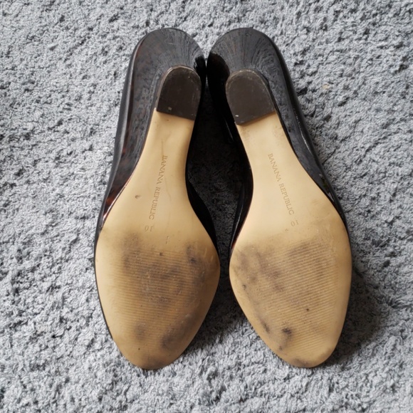 Banana Republic Leather Peep Toe Wedges - Picture 3 of 4